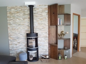 Meuble étagère en orme