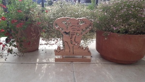 Éléphant en chêne