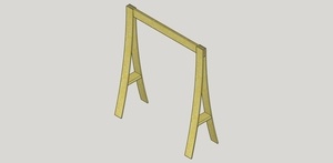 Plan de tréteau en lames de sommier