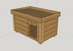 Niche de chien style contemporain