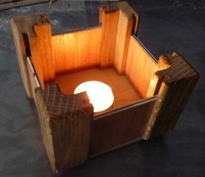 Rechaud: des restes de bois...