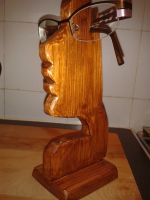 Porte lunettes visage femme création