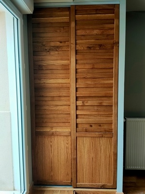 Portes coulissantes en chêne