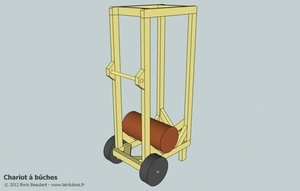 Chariot à bûches