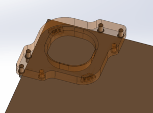 Gabarit angle arrondi