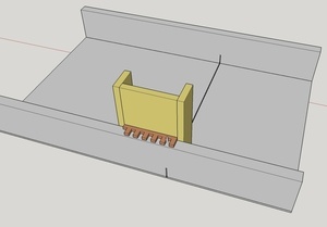 Gabarit queues droites
