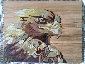 Marqueterie aigle Royal