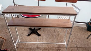 Console bois et metal