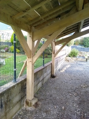 Carport en chataîgnier