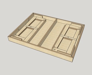 Table d'appoint aux pieds démontables sans aucun outil