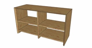 Plan de travail étagères