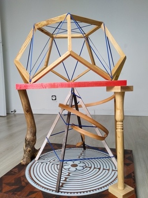 Labyrinthe de Chartres, de la surface au volume