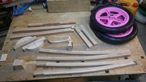 Draisienne lamellé collé hêtre