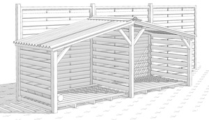 Petit abris à bois