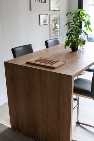 Table haute en chêne