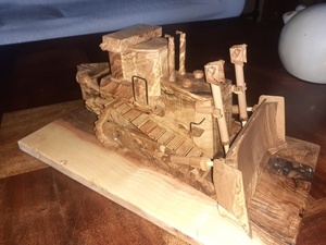 Wooden  caterpillar D10 t