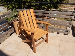 Fauteuil de jardin bicolore