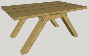 Table Basse Chêne massif