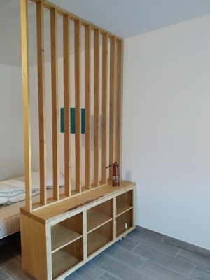 Meuble bas et claustra