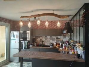 Luminaire bois flotté