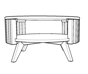 Table basse ronde