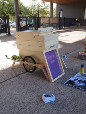 Carriole à serigraphie