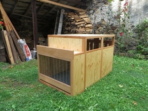 Caisse pour chiens de chasse