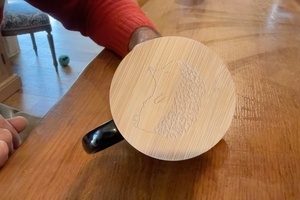 Déco de bouchon de mug : 1ers essais de Dremel