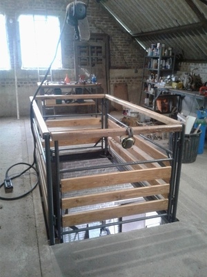 Garde corps atelier bois acier