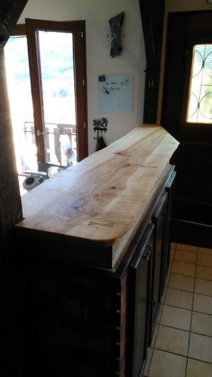 Comptoir en frêne