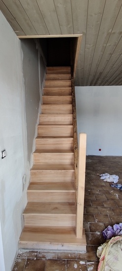 Escalier en hêtre
