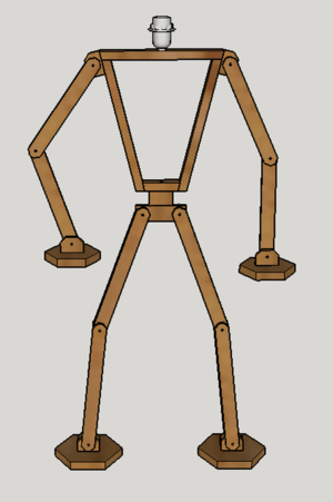 Lampe bonhomme articulé