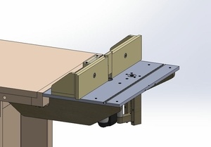 Adaptation défonceuse sous table