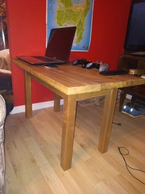 Table basse plateau en chêne