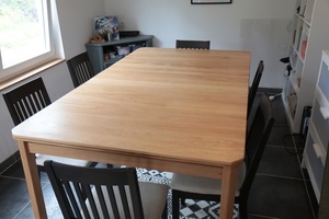 La table terminée