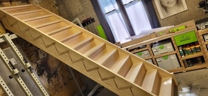 Escalier droit en frêne