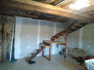 Solivage et escalier