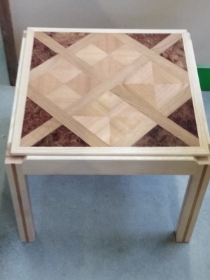 Table basse plateau réversible