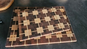 Planches à découper design en bois de bout