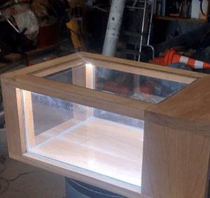 Table basse aquarium