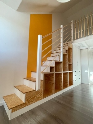 Amenagement escalier/placard sous mezzanine