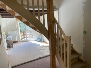 Escalier quart tournant