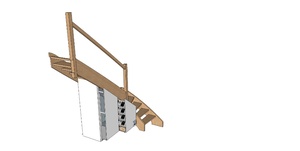 Penderie et rangement chaussure sous escalier