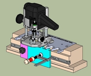 Gabarit d'usinage queue d'aronde découverte