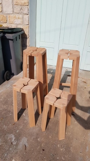 Série de tabourets de bar - zeloko