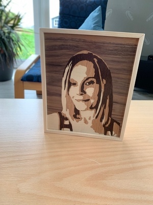 Portrait en Marqueterie