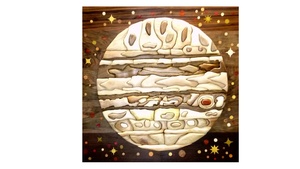 Intarsia marqueterie une planete