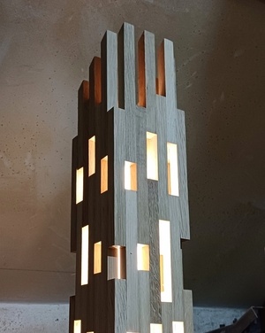 Lampe avec des chutes