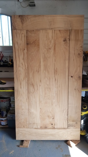 Porte coulissante en Chêné