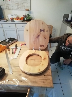 Lunette de wc en cèdre